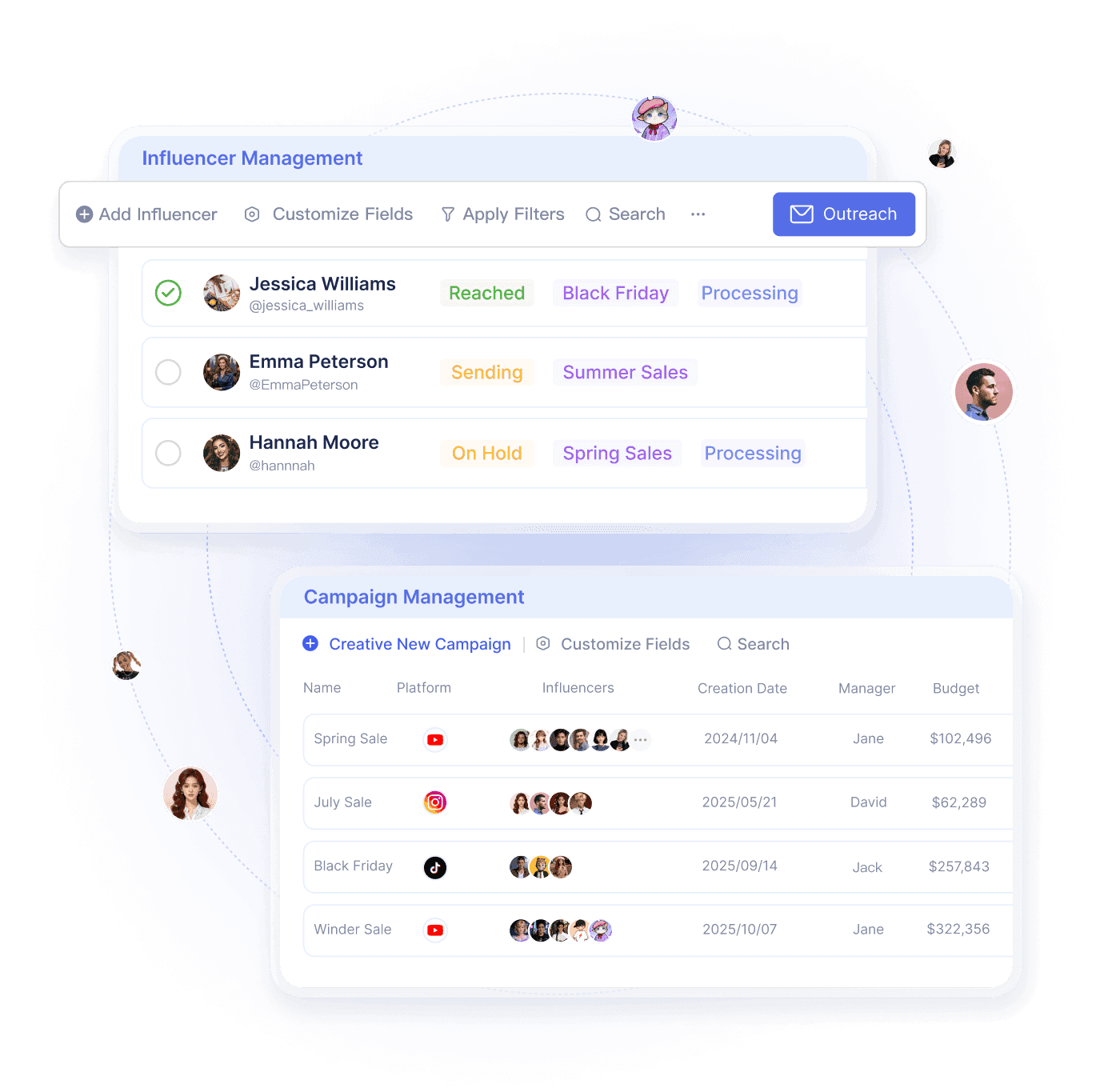 Influencer Management head image